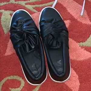 Black slip on shoes